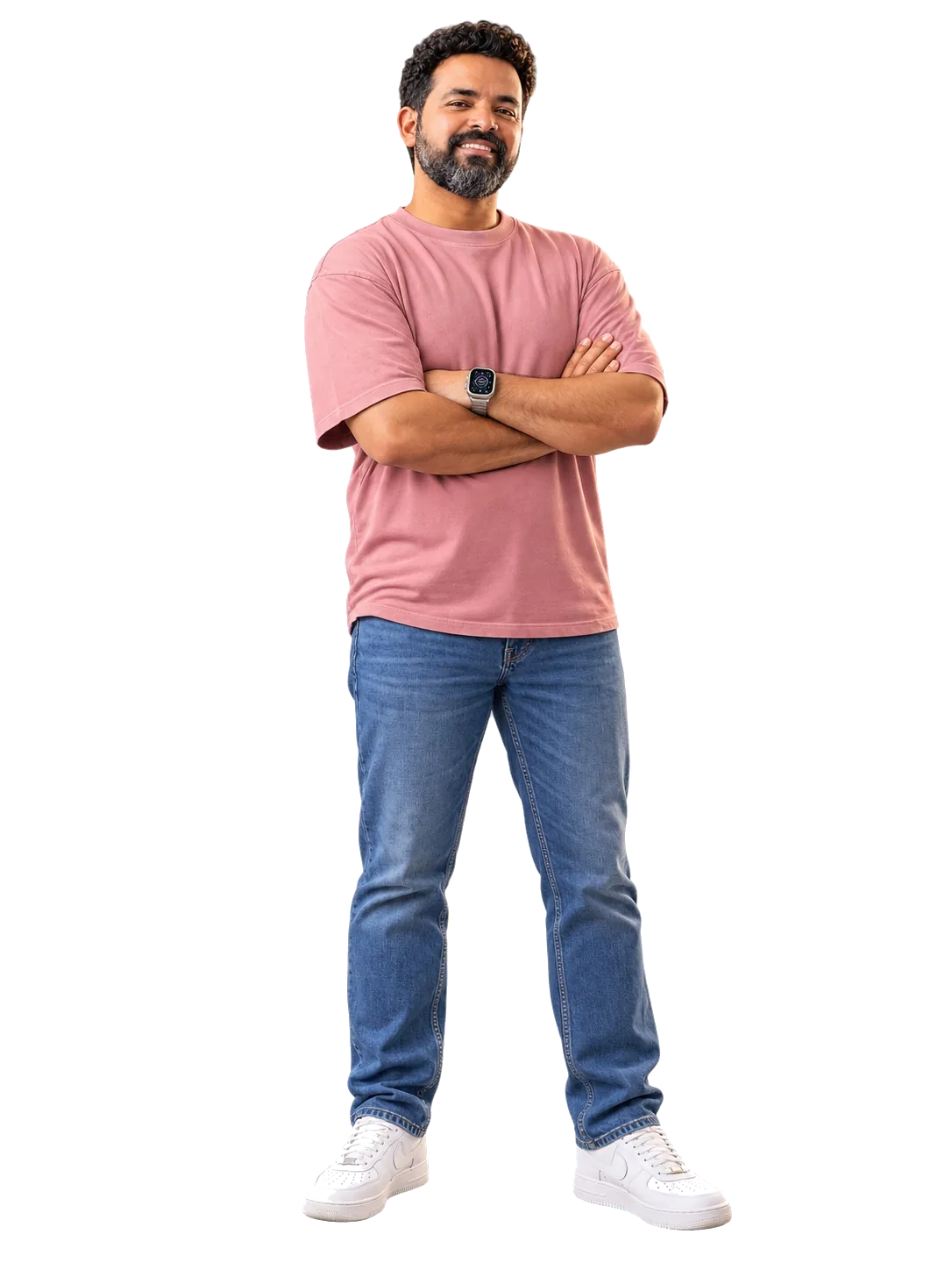 Moustafa ElSayed standing confidently in leadership mode